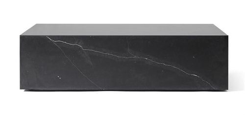 Audo Copenhagen Plinth Low H: 27 cm - Black Nero Marquina Marble 