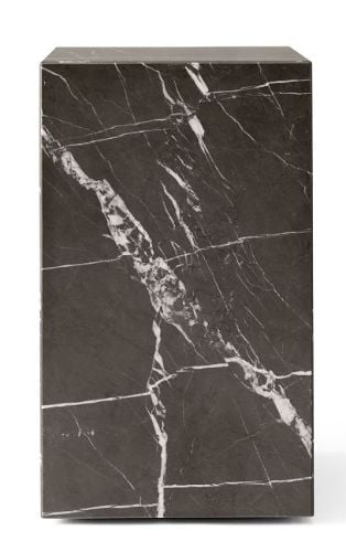Audo Copenhagen Plinth Tall H: 51 cm - Brown/Grey Kendzo Marble