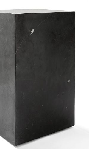 Audo Copenhagen Sockel hoch H: 51 cm – Schwarzer Marquina-Marmor