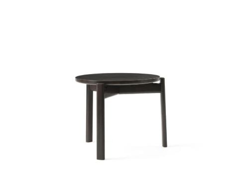 Audo Copenhagen Passage Loungetisch Ø: 50 cm – Dunkel lackierte Eiche