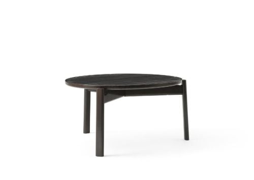 Audo Copenhagen Passage Loungetisch Ø: 70 cm – Dunkel lackierte Eiche