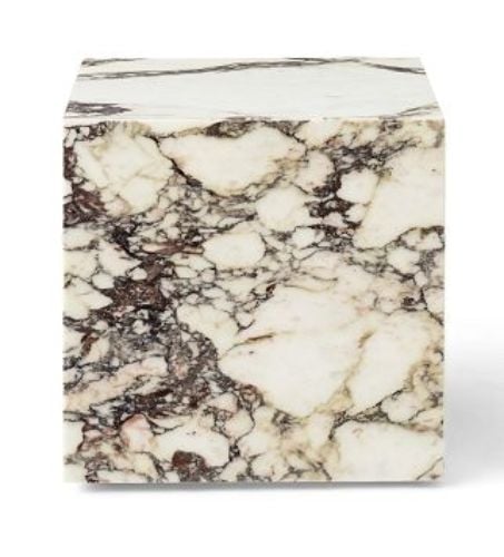 Audo Copenhagen Plinth Cubic H: 40 cm - Calacatta Viola Marble