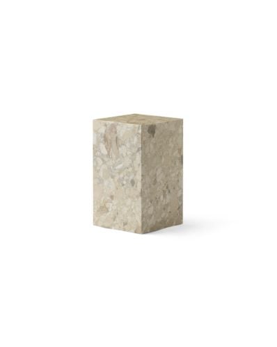 Audo Copenhagen Plinth Tall H: 51 cm - Kunis Breccia Stone