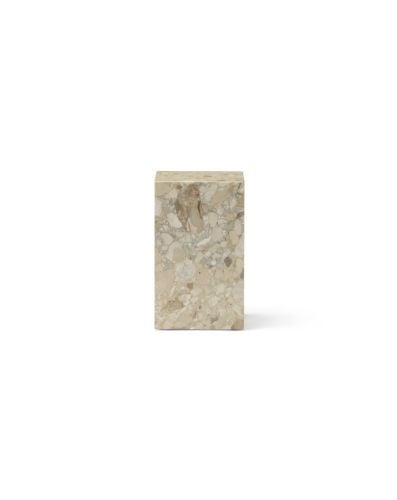 Audo Copenhagen Sockel hoch H: 51 cm – Sand Kunis Breccia