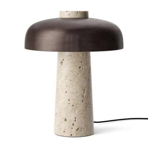 Audo Copenhagen Reverse Table Lamp H: 30 cm - Travertine Sand