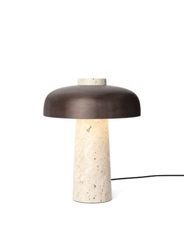 Audo Copenhagen Reverse Tischleuchte H: 30 cm - Travertin Sand