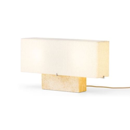 Audo Copenhagen Nonna Table Lamp H: 30 cm - Travertine/Sand