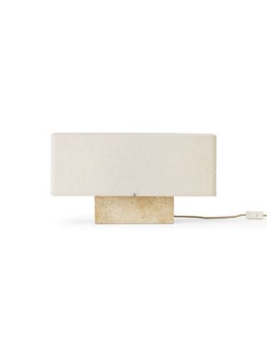 Audo Copenhagen Nonna Tischleuchte H: 30 cm - Travertin/Sand