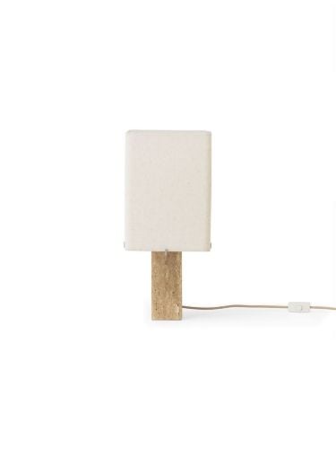 Audo Copenhagen Nonna Tischleuchte H: 49 cm - Travertin/Sand