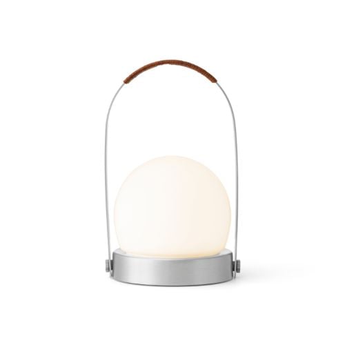 Audo Copenhagen Carrie LED tragbare Lampe - Gebürstetes Aluminium