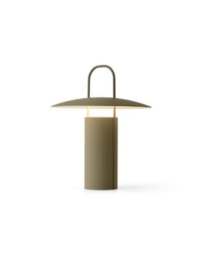 Audo Copenhagen Ray Tischlampe tragbar H: 23,5 cm – Dusty Green