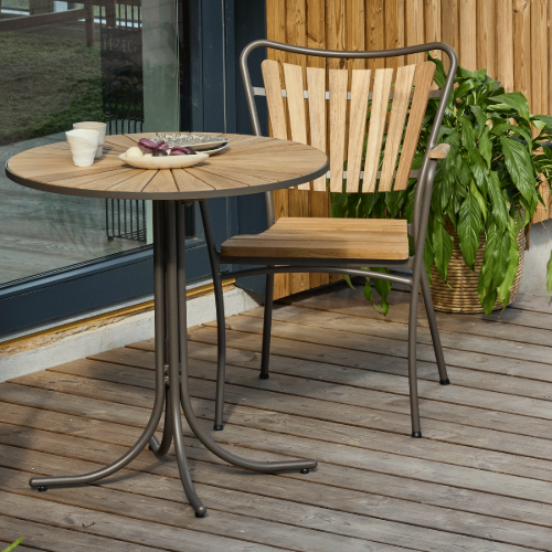 Mandalay Marguerit Gartenstuhl H: 83 cm - Teak/Mocca