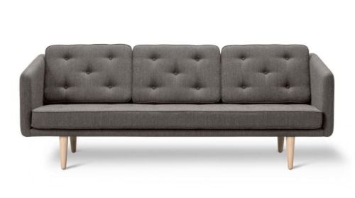 Fredericia Furniture 2003 No. 1 3 Pers. Sofa L: 206 cm - Fiord 151/Eg Sæbe