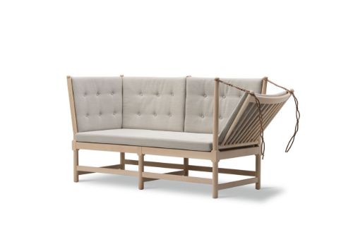 Fredericia Furniture 1789 2-Personen-Lattenrostsofa Rechts L: 160 cm - Seifenbehandelte Buche/Steelcut Trio 213