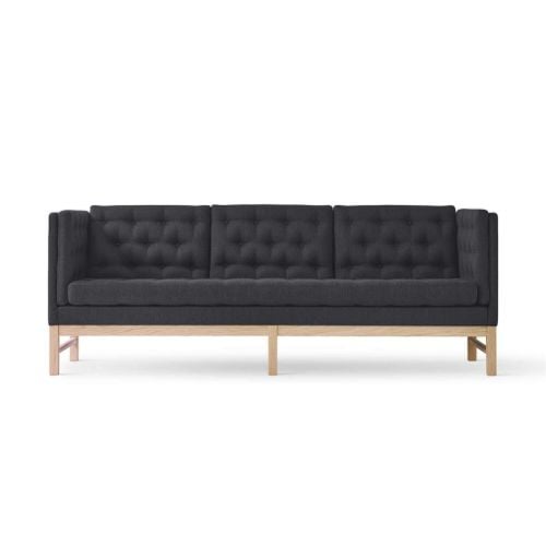 Fredericia Furniture Erik Jørgensen EJ 315-3 3 Pers. Sofa L: 210 cm - Mood 2101 Koksgrå/Sæbebehandlet Eg