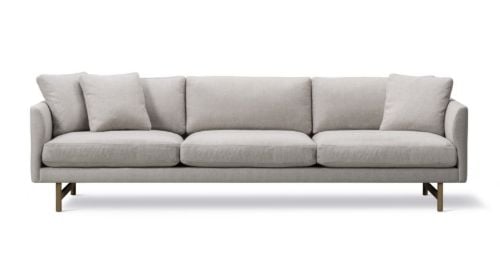 Fredericia Furniture 5623 Calmo 3 Pers. Sofa L: 250 cm - Sunniva 717/Røget Eg
