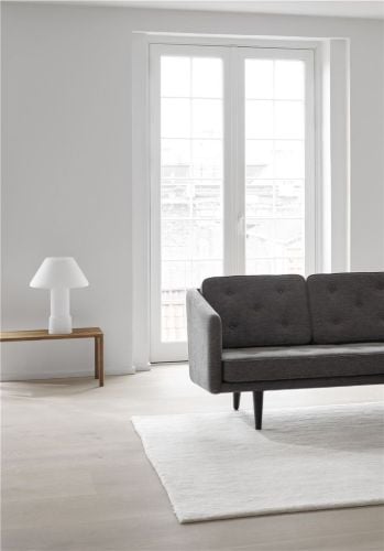 Fredericia Furniture 2003 Nr. 1 3 Pers. Sofa L: 206 cm – Hallingdal 180/Schwarz lackierte Eiche