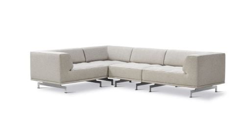 Fredericia Furniture Delphi Elements Hjørnesofa L: 265 cm - Clay 12/Aluminium