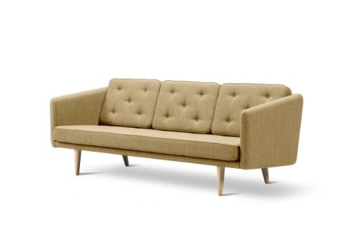 Fredericia Furniture 2003 Nr. 1 3 Pers. Sofa L: 206 cm - Fiord 422/Eg Lys Olie