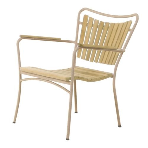 Mandalay Marguerit Lounge Stol - Teak/Taupe