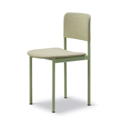 Fredericia Furniture 3414 Plan Fuldpolstret Stühl SH: 45 cm – Steelcut Trio 924/Modernist Grün lackiert