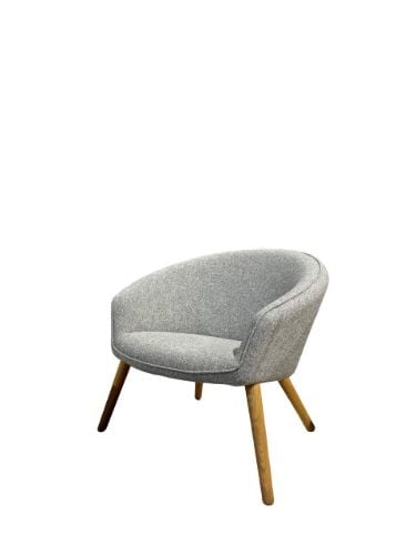 Fredericia Furniture 2631 Ditzel Loungestol SH: 37 cm - Hallingdal 130/Olieret Eg