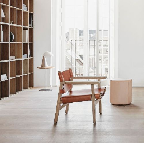Fredericia Furniture 2226 Der spanische Stuhl von Børge Mogensen – Naturleder/geöltes Walnussholz