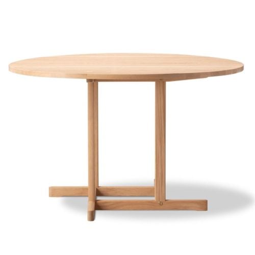 Fredericia Furniture BM80 Mogensen Shaker Table Ø: 120 cm - Olieret Eg