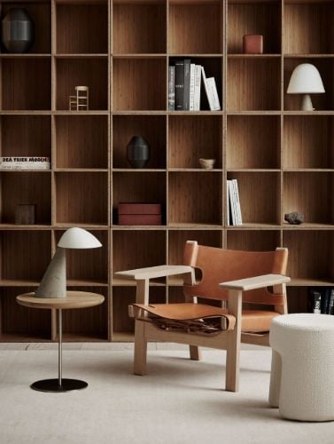 Fredericia Furniture 6751 Pal Beistelltisch 37 x 45 cm – Eiche/Edelstahl