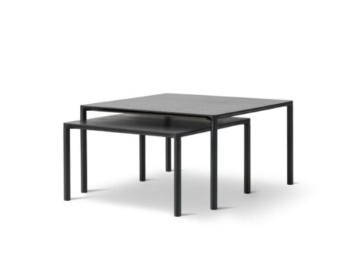 Fredericia Furniture 6720 Piloti Couchtisch 75x75x35 cm - Schwarz lackierte Eiche