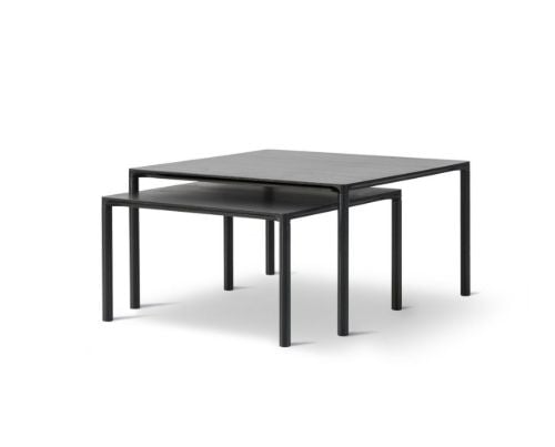 Fredericia Furniture 6720 Piloti Couchtisch 75 x 75 x 41 cm – schwarz lackierte Eiche