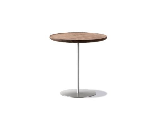 Fredericia Furniture 6755 Pal Sidebord 44x38 cm - Valnød/Rustfrit Stål