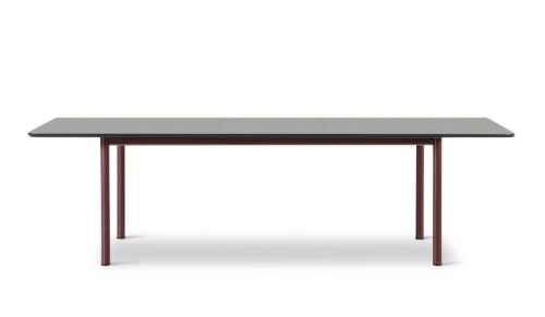 Fredericia Furniture 6632 Plan Table Extendable 100x260 cm - Sort Nanolaminat/Bordeaux