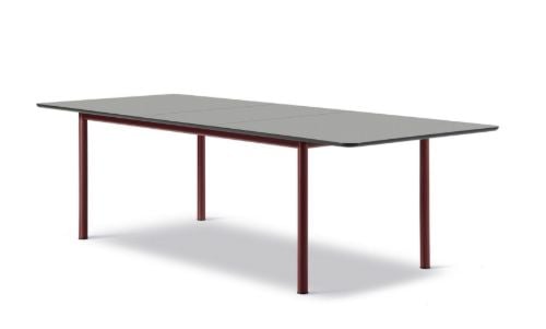 Fredericia Furniture 6632 Plan Tisch ausziehbar 100x260 cm – Sortierung Nanolaminat/Bordeaux