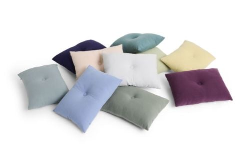 HAY Dot Kissen Leinen 45x60 cm - Burgunderrot