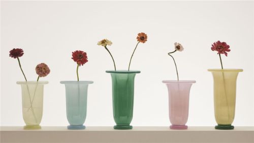 HAY Empire Vase H: 21 cm - Limettengelb