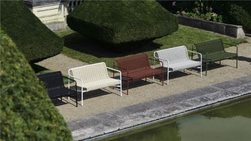 HAY Palissade Cord Lounge Sofa B: 139 cm - Himmelgrau
