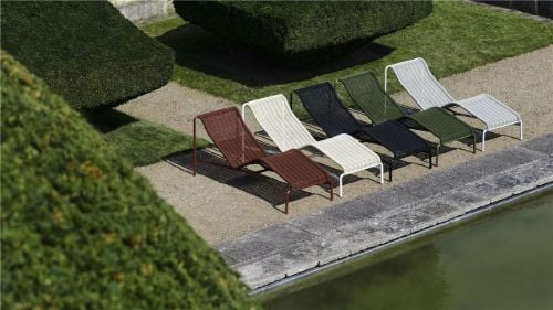 HAY Palissade Cord Chaiselongue L: 164,5 cm - Anthrazit