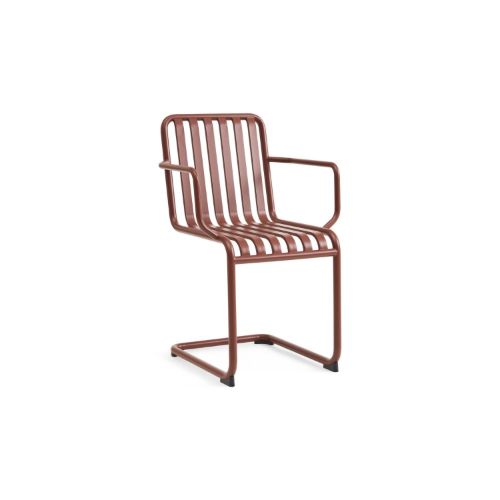 HAY Palissade Cantilever Armchair H: 81,5 cm - Iron Red