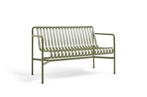 HAY Palissade Dining Bench L: 128 cm - Olive 