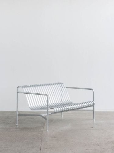 HAY Palissade Esszimmerbank L: 128 cm – Feuerverzinkter Stahl