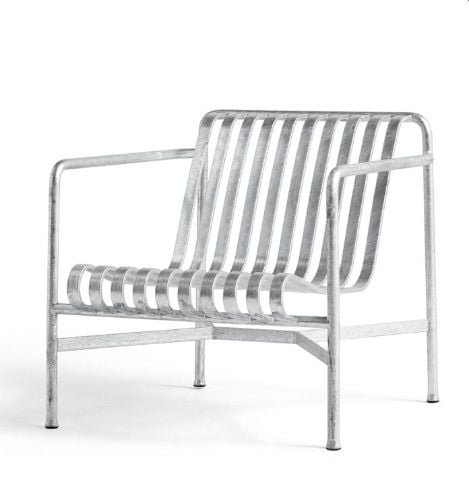 HAY Palissade Lounge Chair Low  - Hot Galvanised