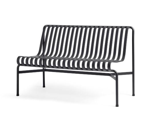 HAY Palissade Dining Bench Without Armrest L: 120 cm - Anthracite 