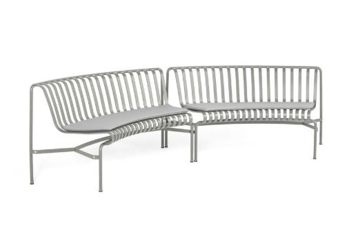 HAY Palissade Park Esszimmerbankkissen / In-In / 2er-Set L: 100 cm - Himmelgrau