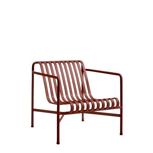 HAY Palissade Lounge Chair Low SH: 38 cm - Iron Red
