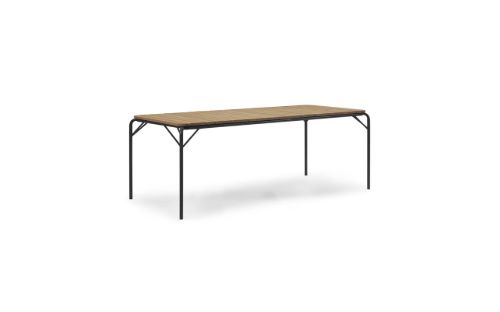 Normann Copenhagen Outdoor Vig Robinie Tisch 90x200 cm – Schwarz
