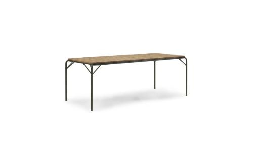 Normann Copenhagen Outdoor Vig Robinie Tisch 90x200 cm - Dunkelgrün