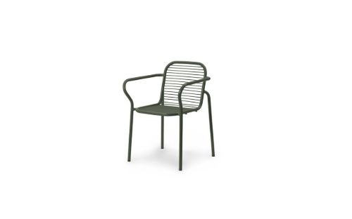 Normann Copenhagen Outdoor Vig Armstol SH: 46 cm - Mørkegrøn