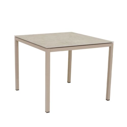 Mandalay Terra Havebord L: 82 cm - Aluminium/Taupe (Midlertidigt Udsolgt)