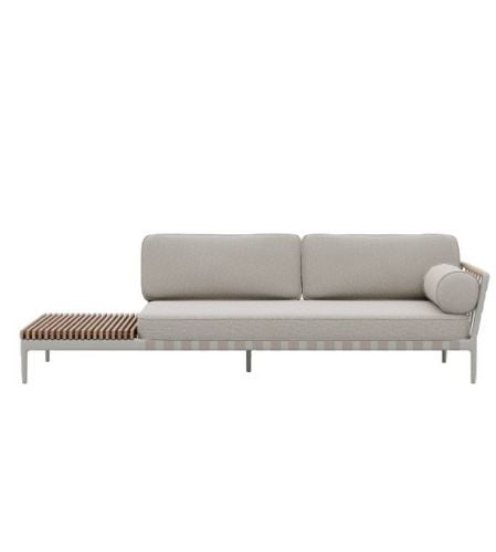 Vipp 720 Outdoor Open-Air Sofa Open End Left L: 246 cm - Beige